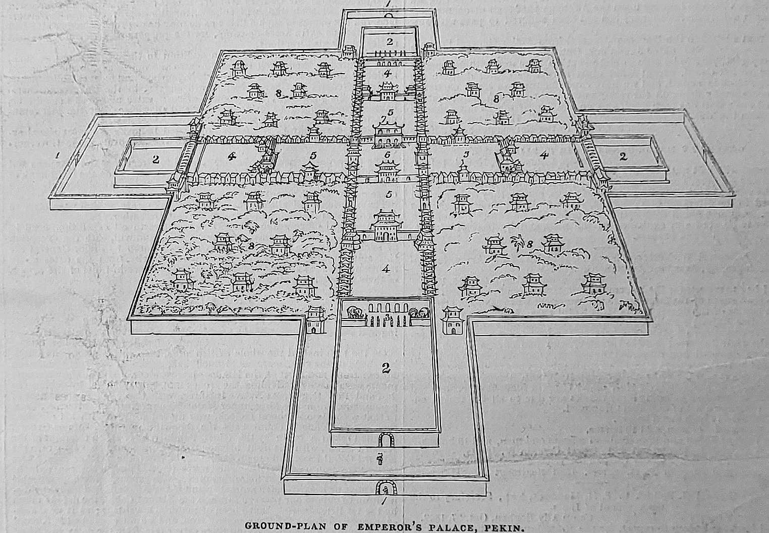 imperial palace pekin, plan